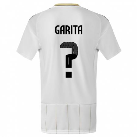 Kandiny Bambino Maglia Costa Rica Emmanuel Garita #0 Bianco Kit Gara Away 24-26 Maglietta