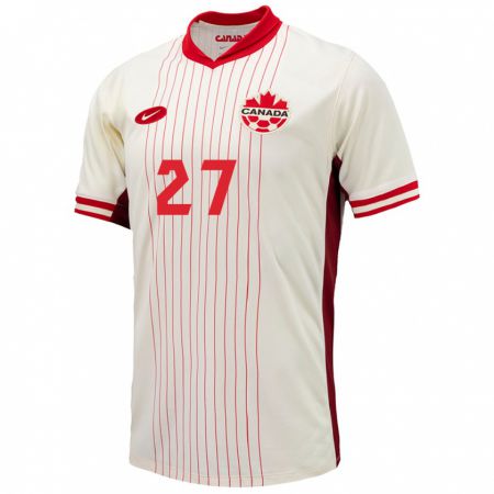 Kandiny Niño Camiseta Canadá Sura Yekka #27 Blanco 2ª Equipación 24-26 La Camisa