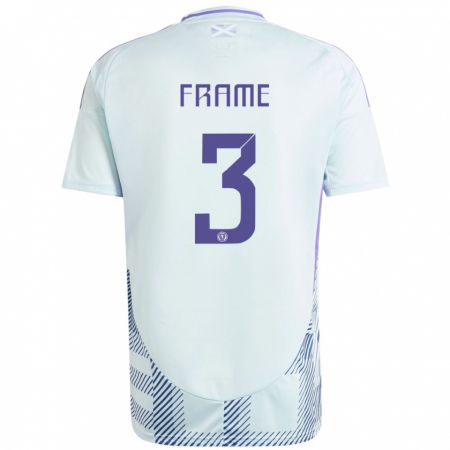 Kandiny Bambino Maglia Scotland Mitchel Frame #3 Blu Menta Chiaro Kit Gara Away 24-26 Maglietta