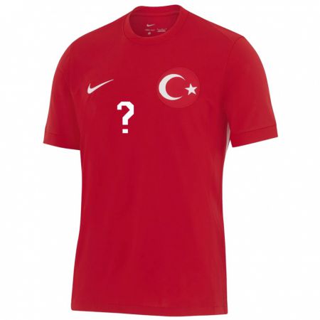 Kandiny Bambino Maglia Turchia Ayaz Haktan Gülsüm #0 Rosso Kit Gara Away 24-26 Maglietta