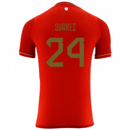 Kandiny Niño Camiseta Bolivia Marcelo Suárez #24 Rojo 2ª Equipación 24-26 La Camisa México