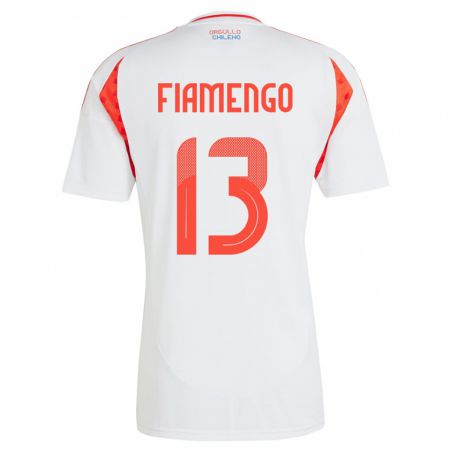 Kandiny Bambino Maglia Cile Darko Fiamengo #13 Bianco Kit Gara Away 24-26 Maglietta