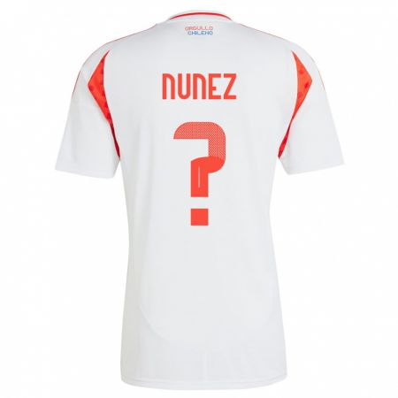 Kandiny Kinder Chile Renato Nuñez #0 Weiß Auswärtstrikot Trikot 24-26 T-Shirt Österreich