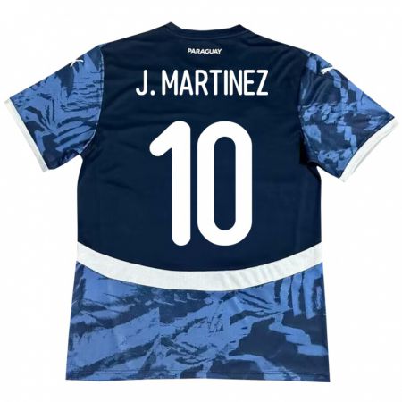 Kandiny Bambino Maglia Paraguay Jessica Martínez #10 Blu Kit Gara Away 24-26 Maglietta