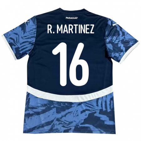 Kandiny Bambino Maglia Paraguay Ramona Martínez #16 Blu Kit Gara Away 24-26 Maglietta