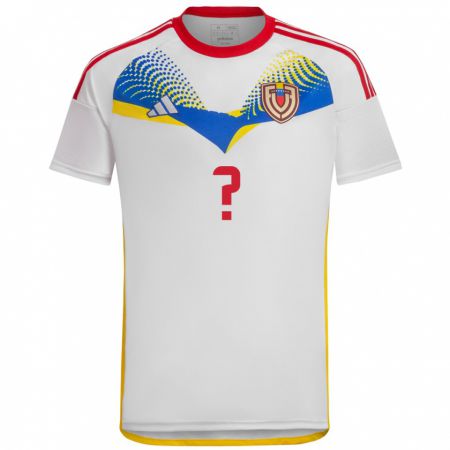 Kandiny Bambino Maglia Venezuela Teo Quintero #0 Bianco Kit Gara Away 24-26 Maglietta