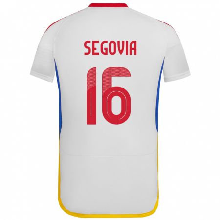 Kandiny Bambino Maglia Venezuela Telasco Segovia #16 Bianco Kit Gara Away 24-26 Maglietta