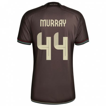 Kandiny Bambino Maglia Giamaica Satara Murray #44 Marrone Notte Kit Gara Away 24-26 Maglietta