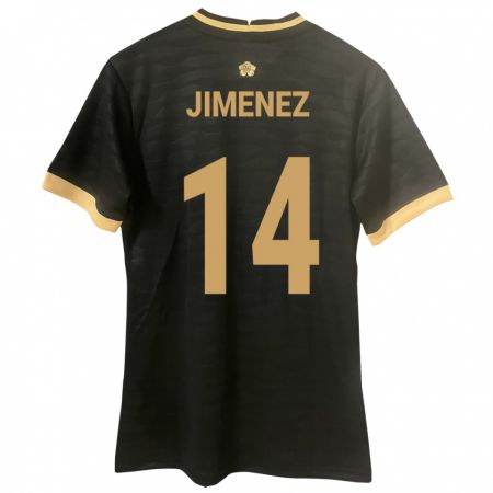 Kandiny Kinder Panama Juan Jiménez #14 Schwarz Auswärtstrikot Trikot 24-26 T-Shirt Österreich