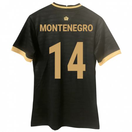 Kandiny Kinder Panama Carmen Montenegro #14 Schwarz Auswärtstrikot Trikot 24-26 T-Shirt Österreich