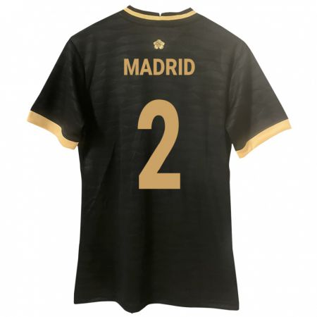 Kandiny Kinderen Panama Dayane Madrid #2 Zwart Uitshirt Uittenue 24-26 T-Shirt