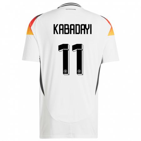 Kandiny Uomo Maglia Germania Yusuf Kabadayi #11 Bianco Kit Gara Home 24-26 Maglietta