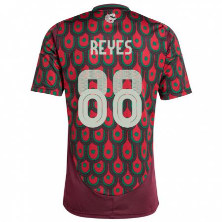 Kandiny Heren Mexico Maricarmen Reyes #88 Kastanjebruin Thuisshirt Thuistenue 24-26 T-Shirt