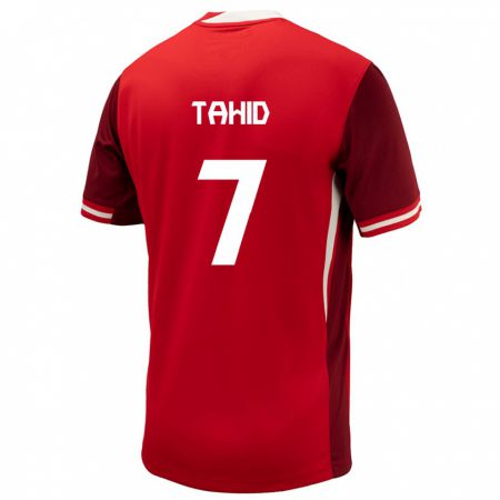 Kandiny Hombre Camiseta Canadá Taryck Tahid #7 Rojo 1ª Equipación 24-26 La Camisa