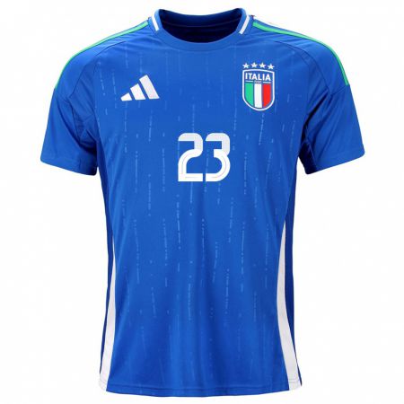 Kandiny Herren Italien Cecilia Salvai #23 Blau Heimtrikot Trikot 24-26 T-Shirt Österreich