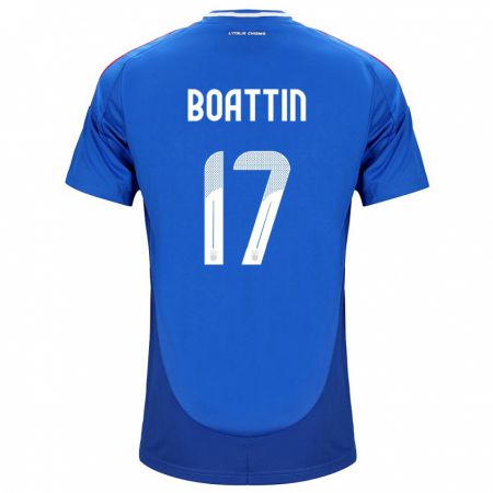 Kandiny Herren Italien Lisa Boattin #17 Blau Heimtrikot Trikot 24-26 T-Shirt Österreich