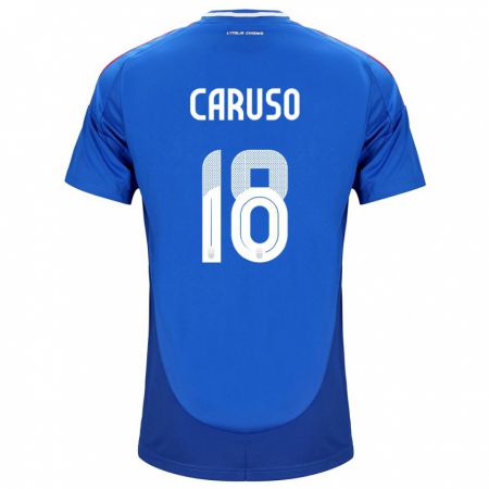 Kandiny Herren Italien Arianna Caruso #18 Blau Heimtrikot Trikot 24-26 T-Shirt Österreich