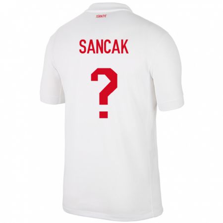 Kandiny Heren Turkije Tolga Sancak #0 Wit Thuisshirt Thuistenue 24-26 T-Shirt België