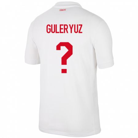 Kandiny Hombre Camiseta Turquía Göknur Güleryüz #0 Blanco 1ª Equipación 24-26 La Camisa México