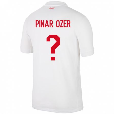 Kandiny Heren Turkije Senem Pınar Özer #0 Wit Thuisshirt Thuistenue 24-26 T-Shirt