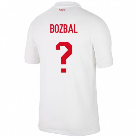 Kandiny Hombre Camiseta Turquía Birsen Bozbal #0 Blanco 1ª Equipación 24-26 La Camisa México