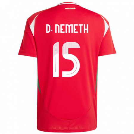 Kandiny Herren Ungarn Diana Németh #15 Rot Heimtrikot Trikot 24-26 T-Shirt Österreich