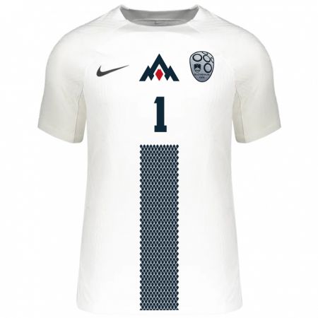 Kandiny Hombre Camiseta Eslovenia Zala Meršnik #1 Blanco 1ª Equipación 24-26 La Camisa México