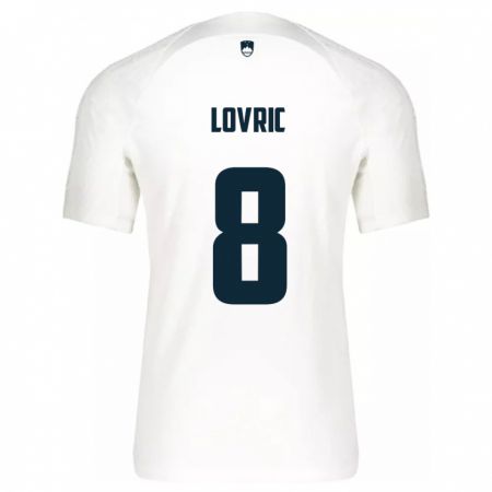 Kandiny Hombre Camiseta Eslovenia Sandi Lovric #8 Blanco 1ª Equipación 24-26 La Camisa México