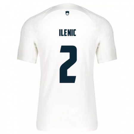 Kandiny Hombre Camiseta Eslovenia Mitja Ilenic #2 Blanco 1ª Equipación 24-26 La Camisa México