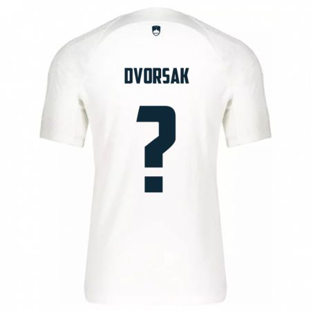 Kandiny Hombre Camiseta Eslovenia Matej Dvorsak #0 Blanco 1ª Equipación 24-26 La Camisa México