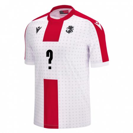 Kandiny Hombre Camiseta Georgia Luka Shengelia #0 Blanco 1ª Equipación 24-26 La Camisa