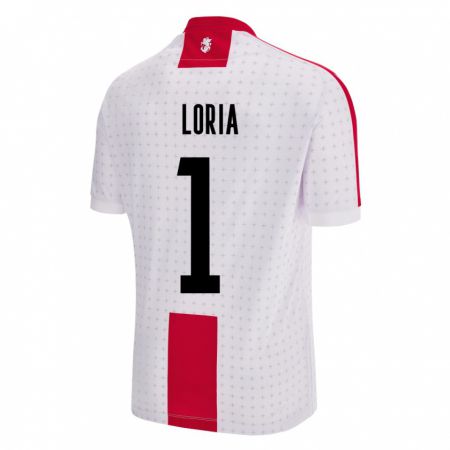 Kandiny Hombre Camiseta Georgia Giorgi Loria #1 Blanco 1ª Equipación 24-26 La Camisa