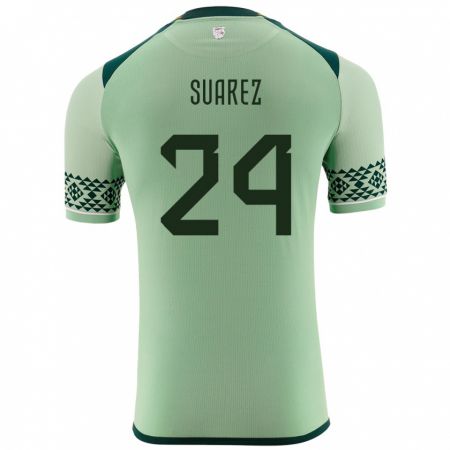 Kandiny Hombre Camiseta Bolivia Marcelo Suárez #24 Verde Claro 1ª Equipación 24-26 La Camisa México