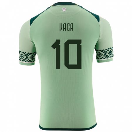 Kandiny Uomo Maglia Bolivia Ramiro Vaca #10 Verde Chiaro Kit Gara Home 24-26 Maglietta