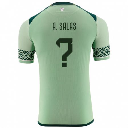 Kandiny Hombre Camiseta Bolivia Amelia Daily Salas #0 Verde Claro 1ª Equipación 24-26 La Camisa México