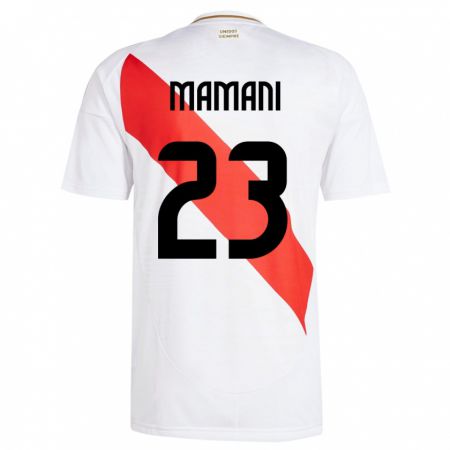 Kandiny Herren Peru Julia Mamani #23 Weiß Heimtrikot Trikot 24-26 T-Shirt Österreich