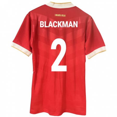 Kandiny Heren Panama César Blackman #2 Rood Thuisshirt Thuistenue 24-26 T-Shirt België