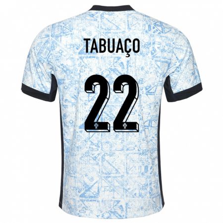 Kandiny Heren Portugal Goncalo Tabuaco #22 Crème Blauw Uitshirt Uittenue 24-26 T-Shirt België