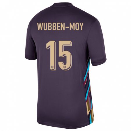 Kandiny Uomo Maglia Inghilterra Lotte Wubben Moy #15 Uvetta Scura Kit Gara Away 24-26 Maglietta