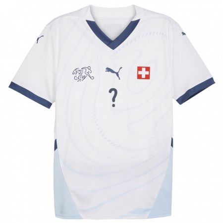 Kandiny Herren Schweiz Ihren Namen #0 Weiß Auswärtstrikot Trikot 24-26 T-Shirt Österreich