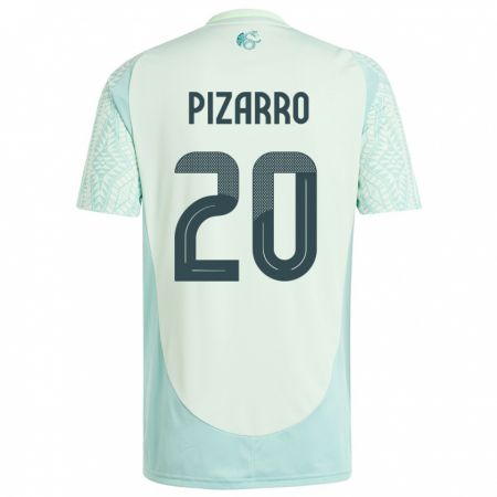 Kandiny Uomo Maglia Messico Rodolfo Pizarro #20 Lino Verde Kit Gara Away 24-26 Maglietta