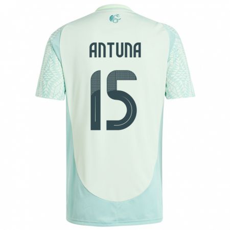 Kandiny Uomo Maglia Messico Uriel Antuna #15 Lino Verde Kit Gara Away 24-26 Maglietta