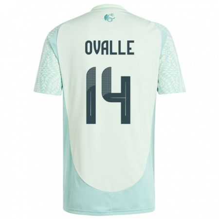 Kandiny Uomo Maglia Messico Jacqueline Ovalle #14 Lino Verde Kit Gara Away 24-26 Maglietta