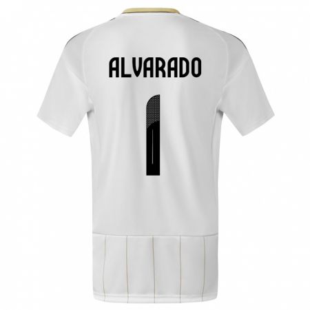 Kandiny Herren Costa Rica Esteban Alvarado #1 Weiß Auswärtstrikot Trikot 24-26 T-Shirt Österreich