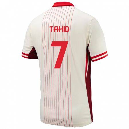 Kandiny Hombre Camiseta Canadá Taryck Tahid #7 Blanco 2ª Equipación 24-26 La Camisa