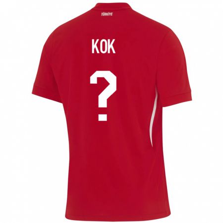 Kandiny Heren Turkije Serhan Kök #0 Rood Uitshirt Uittenue 24-26 T-Shirt