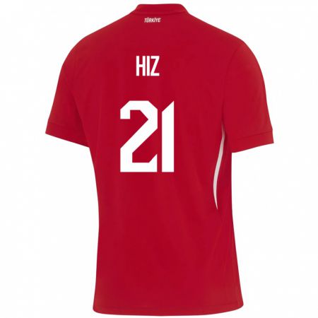 Kandiny Hombre Camiseta Turquía Gülbin Hız #21 Rojo 2ª Equipación 24-26 La Camisa México