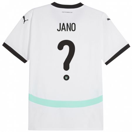 Kandiny Uomo Maglia Austria Zeteny Jano #0 Bianco Kit Gara Away 24-26 Maglietta