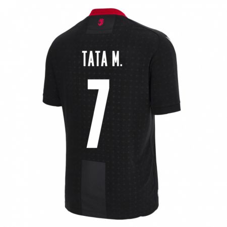 Kandiny Uomo Maglia Georgia Tata Matveeva #7 Nero Kit Gara Away 24-26 Maglietta