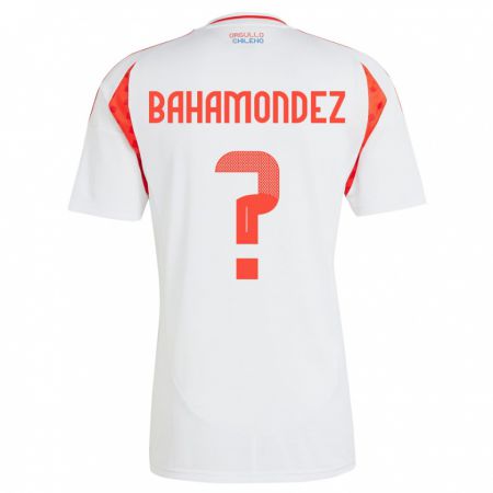 Kandiny Hombre Camiseta Chile Taizo Bahamondez #0 Blanco 2ª Equipación 24-26 La Camisa